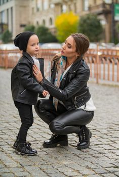 mom sat down next to her daughter