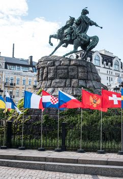 Kyiv, Ukraine - May 10, 2017: Eurovision Song Contest 2017 in Kyiv, Ukraine, Fan Zone