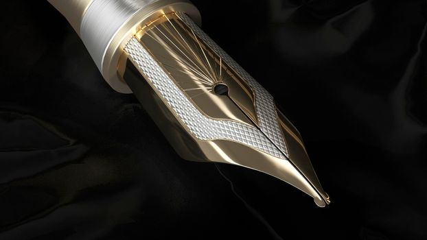 3d render Luxury Fountain Pen 4k