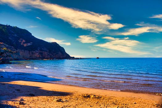 Amazing view of Capo Rossello beach in Realmonte, Agrigento. Sicily