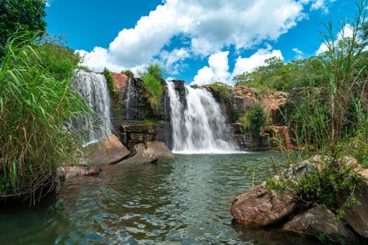 waterfall in Brazil Cachoeira do Arrojado - Cristalina.