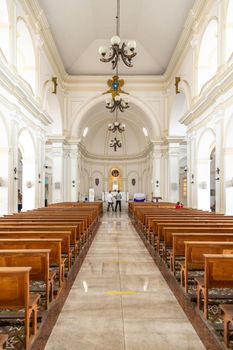 Diamantina, Brazil - March 2. 2022: catedral metropolitana.