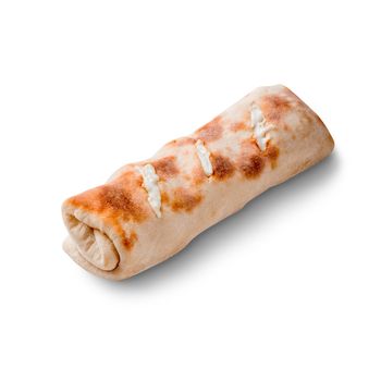Ciabatta Rolls on a White Background. Copy space to place text, close up