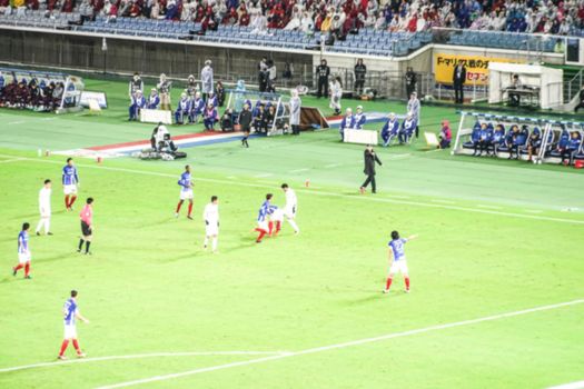Soccer match image. Shooting Location: Yokohama-city kanagawa prefecture