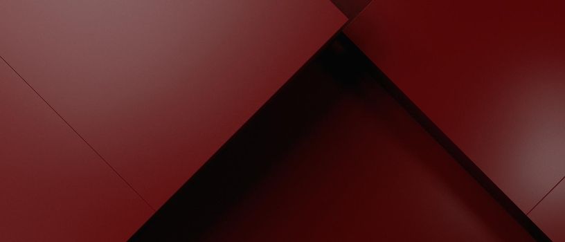 Abstract Geometric Tech Futuristic Cubes Trendy Futuristic Red Banner Background Wallpaper 3D Render