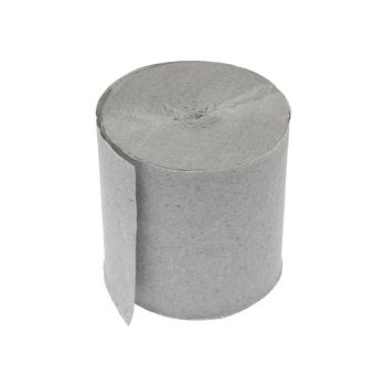 Roll of toilet paper, on white background isolated