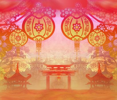 Mid-Autumn Festival for Chinese New Year card
