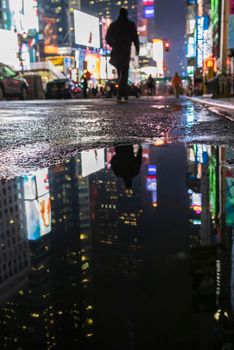 Activity in New York City streets.