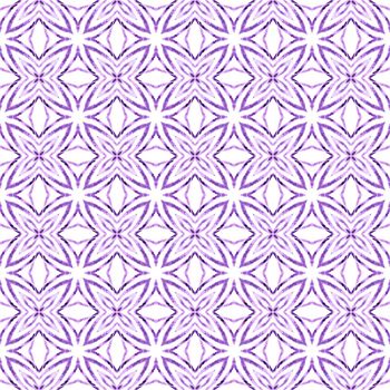 Chevron watercolor pattern. Purple delicate boho chic summer design. Green geometric chevron watercolor border. Textile ready breathtaking print, swimwear fabric, wallpaper, wrapping.