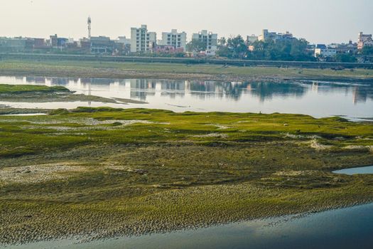 Yamana River and Sunset Agra (India Agra). Shooting Location: India