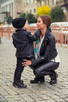 mom sat down next to her daughter