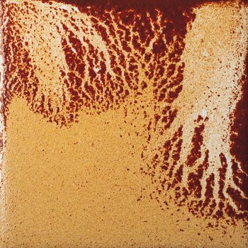 abstract wet rust scattering on a tile background