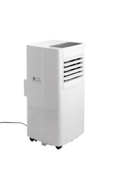 portable air conditioner, isolated on white
