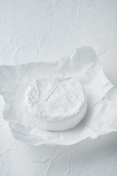 Farm cheese camembert set, on white background