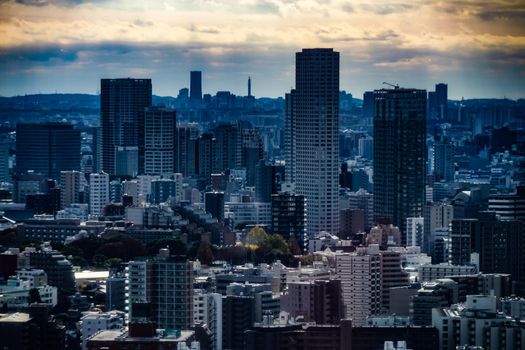 Tokyo Tower View from the city of Tokyo. Shooting Location: Tokyo metropolitan area