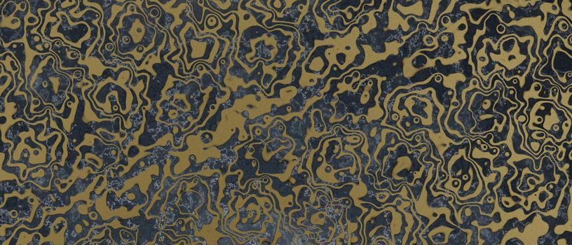 creative gold veins on black marble background