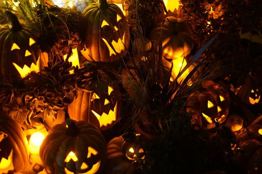 Halloween jack lantern image. Shooting Location: Yokohama-city kanagawa prefecture