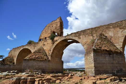 Part of the ruins of the monumental "Ponte Ajuda"