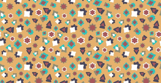 Cute colorful doodles. Bright geometric pattern. Festive children's background. Can be used for wallpaper, background, web background, fabric, wrapping paper, digital paper.