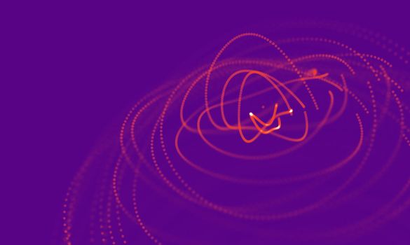 Abstract Purple Geometrical Background . Connection structure. Science background. Futuristic Technology HUD Element . onnecting dots and lines .