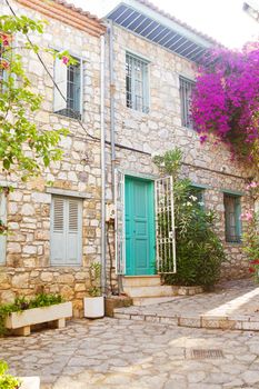 Beautiful view of the streets of Marmaris. Marmaris is a popular tourist destination in Turkey.