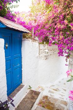 Beautiful view of the streets of Marmaris. Marmaris is a popular tourist destination in Turkey.