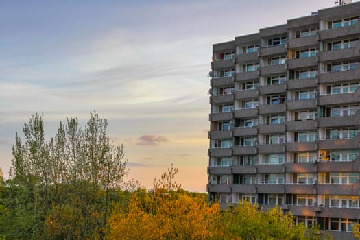 Residential building with nature around in Leherheide Bremerhaven Germany.