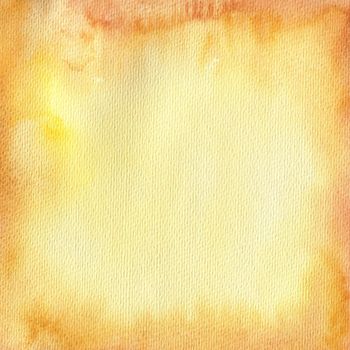 Yellow and Brown Watercolor background. Hand Drawn Background for Maps.