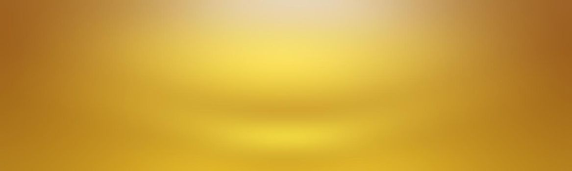 Abstract Luxury Gold yellow gradient studio wall, well use as background,layout,banner and product presentation