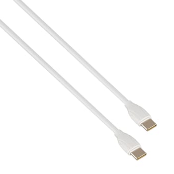 connector with cable, USB, Type-C, white color white background