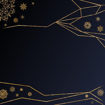 Dark Winter Card for banner, invitation design