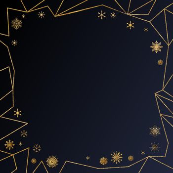 Dark Winter Card for banner, invitation design