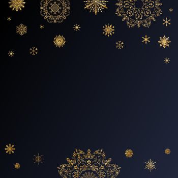 Dark Winter Card for banner, invitation design