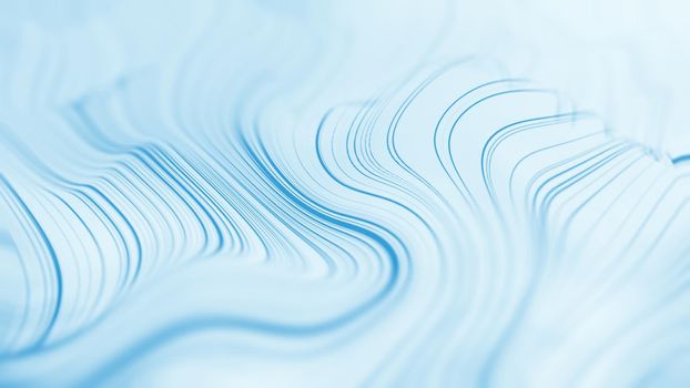 Blue abstract wave on white background.