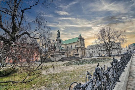 Warsaw or Warszawa city in Poland with rich history and historical buildings