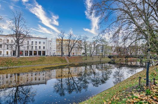 Beautiful city of Wroclaw in Poland, with historic buildings