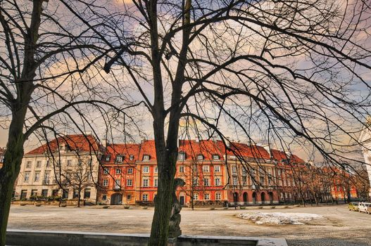 Warsaw or Warszawa city in Poland with rich history and historical buildings