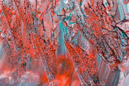Red, blue, white and other color paint, abstract and modern drawing art, color background