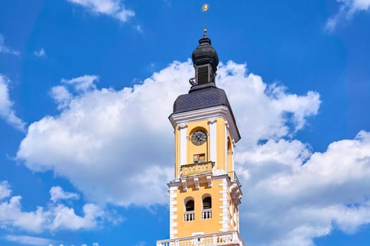 relating to the Middle Ages. the old medieval city and the belfry of the Christian Cathedral.