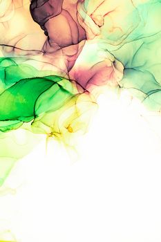 Marble ink abstract art from exquisite original painting for abstract background . Painting was painted on high quality paper texture to create smooth marble background pattern of ombre alcohol ink .