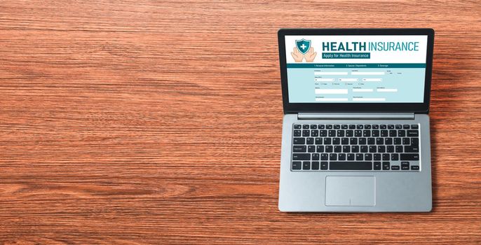 Health insurance web site modish registration system for easy form filling