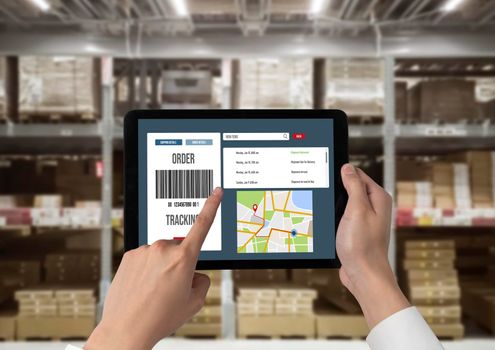 Delivery tracking system for e-commerce and modish online business to timely goods transportation and delivery