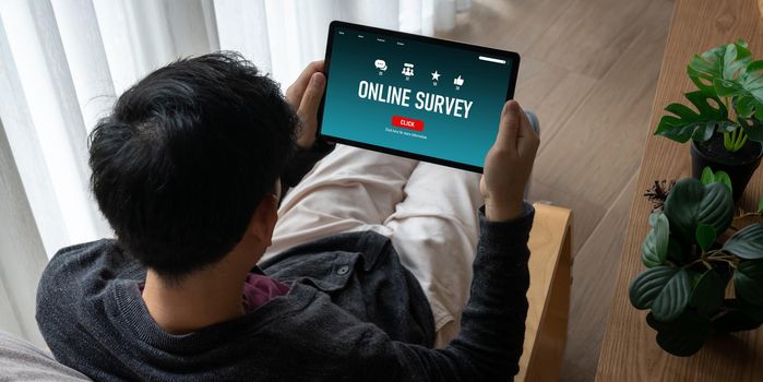 Online survey form for modish digital information collection on the internet network