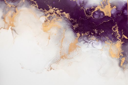 Marble ink abstract art from exquisite original painting for abstract background . Painting was painted on high quality paper texture to create smooth marble background pattern of ombre alcohol ink .
