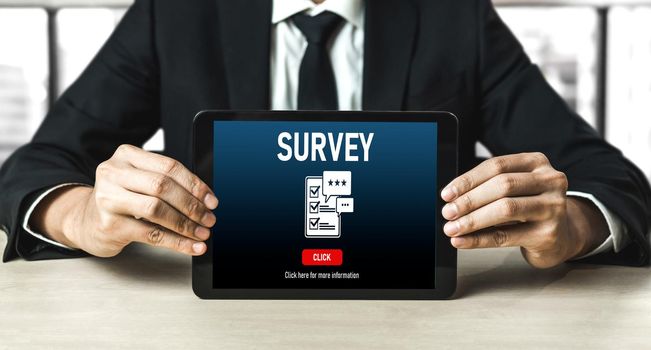 Online survey form for modish digital information collection on the internet network