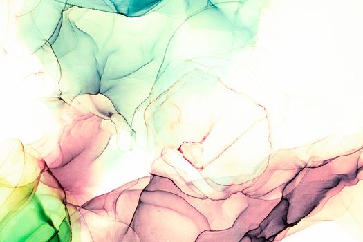 Marble ink abstract art from exquisite original painting for abstract background . Painting was painted on high quality paper texture to create smooth marble background pattern of ombre alcohol ink .