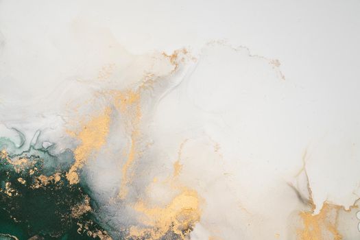 Marble ink abstract art from exquisite original painting for abstract background . Painting was painted on high quality paper texture to create smooth marble background pattern of ombre alcohol ink .