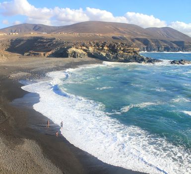 west coast of Fuerteventura, Canary Islands, at La Pared