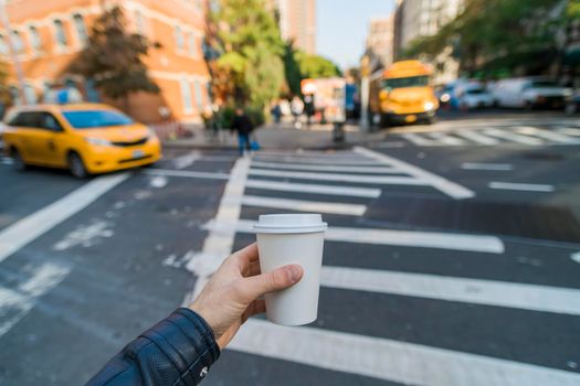 Coffee in New York City.