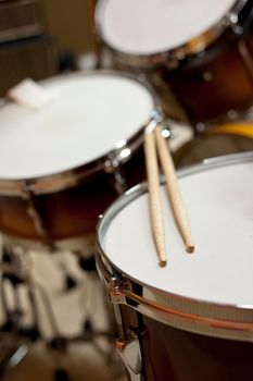 Drum and drumsticks